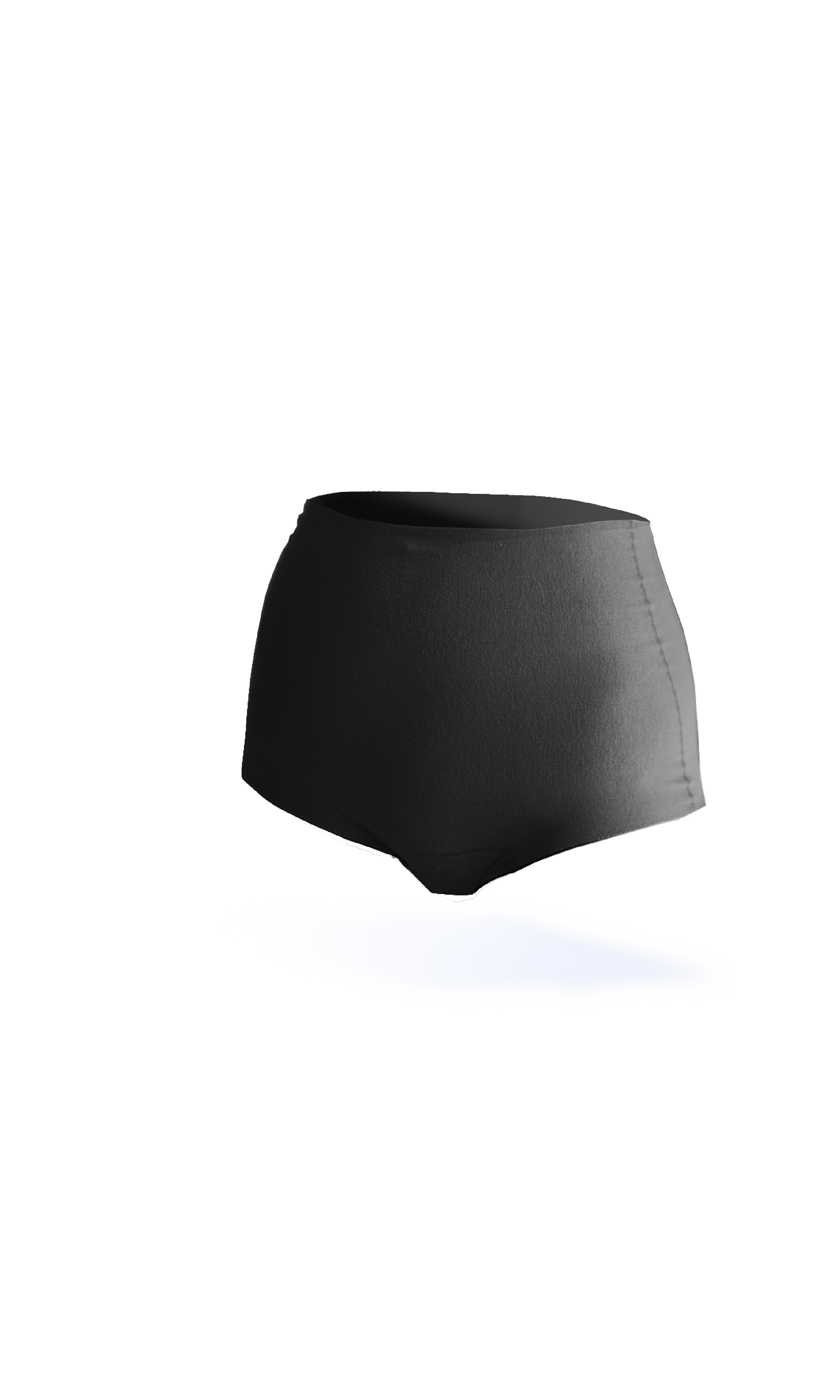 High-rise black women’s liberate underwear -— seamless, soft, and supportive for everyday comfort.